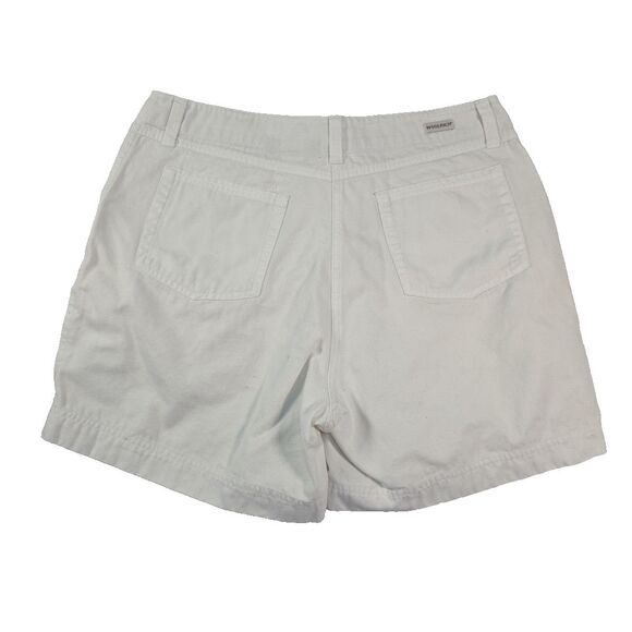 Woolrich Denim Shorts Women's Size 10 100% Cotton White 5 Pocket - Picture 2 of 7